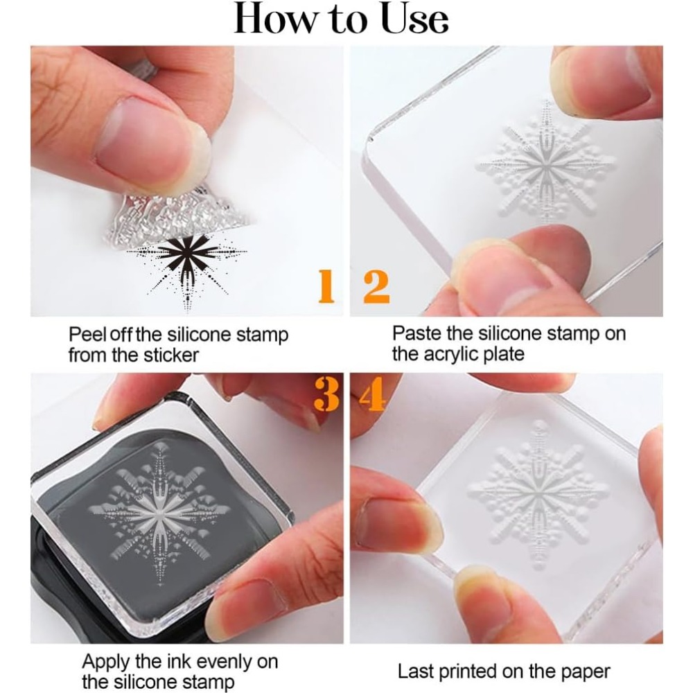 Timbres transparents étoiles n - Clear Silicone Stamps For Card Making avis et prix