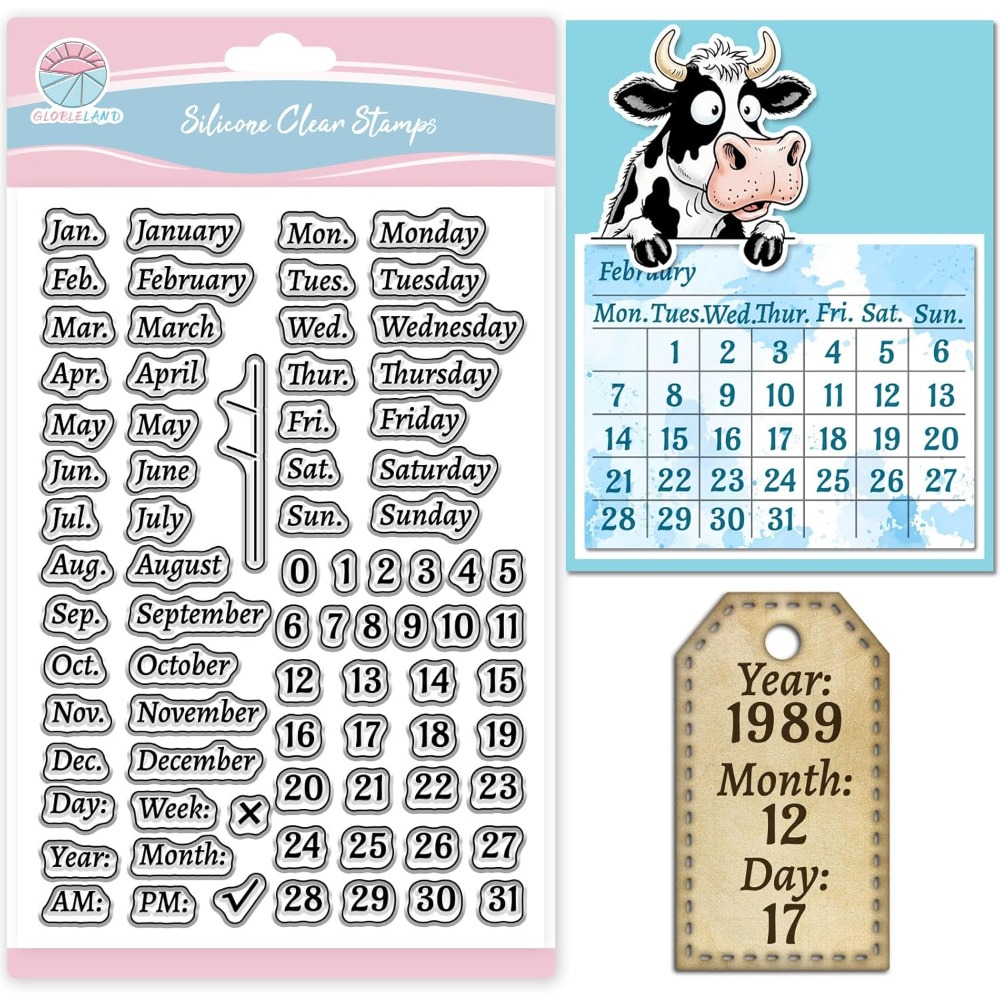 Calendrier tampon clair pour S - Clear Silicone Stamps For Card Making avis et prix