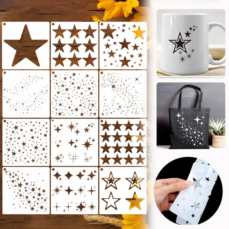 1-5 pochettes de pochoirs étoi - Scrapbooking avis et prix