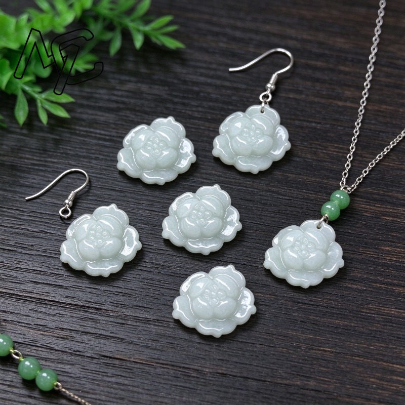 5 pièces, breloques en jade na - Beading avis et prix
