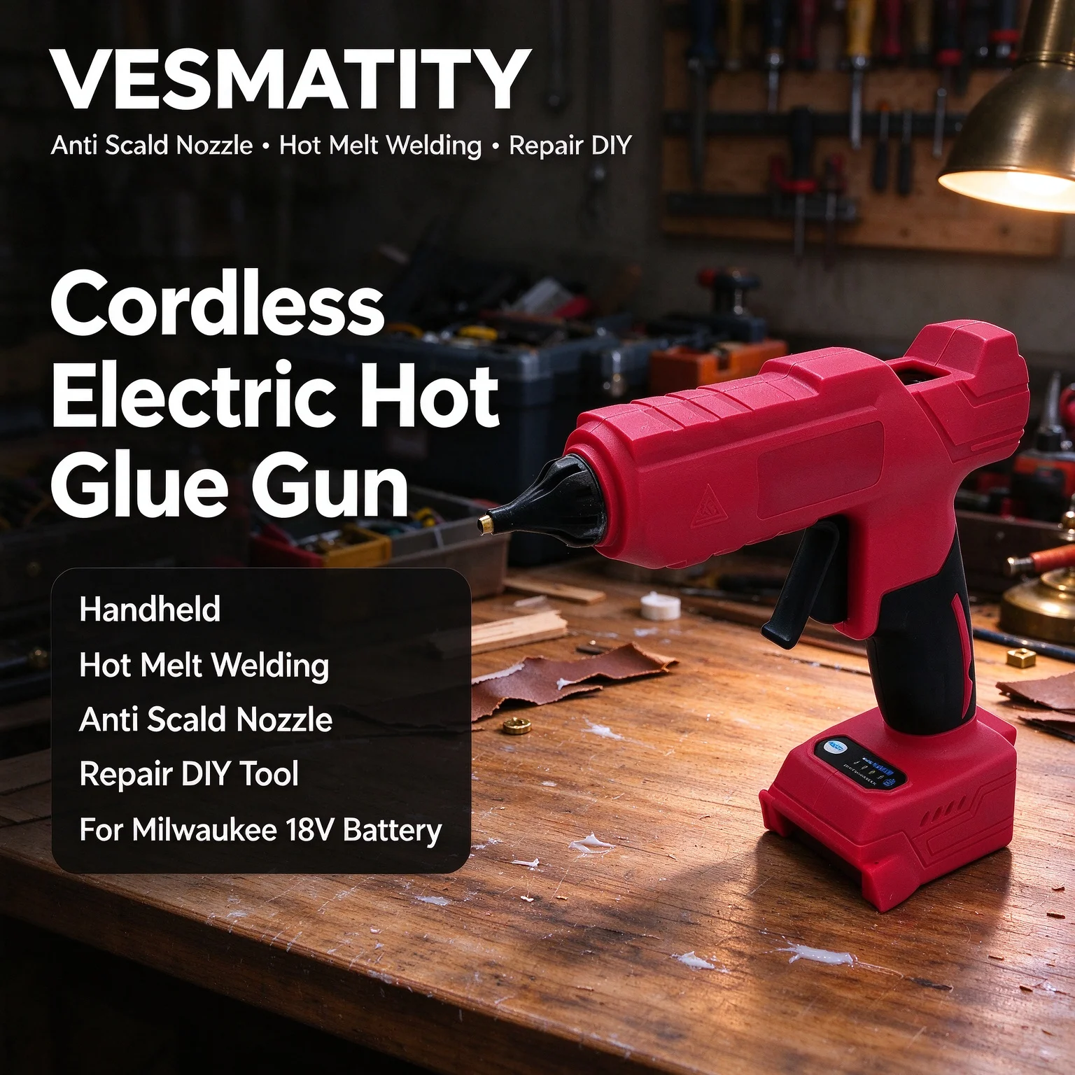 Pistolet à colle chaude sans f - Hot Melt Glue Gun Cordless avis et prix